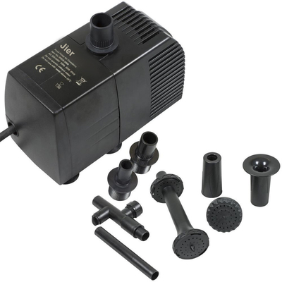 Jier High Efficiency 930 GPH Above 3500L Heat Protection Aquarium Water Pump For Koi Pond Aquarium Tank With Fountain Head ETL CE Approval